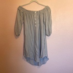 Pin striped beach dress